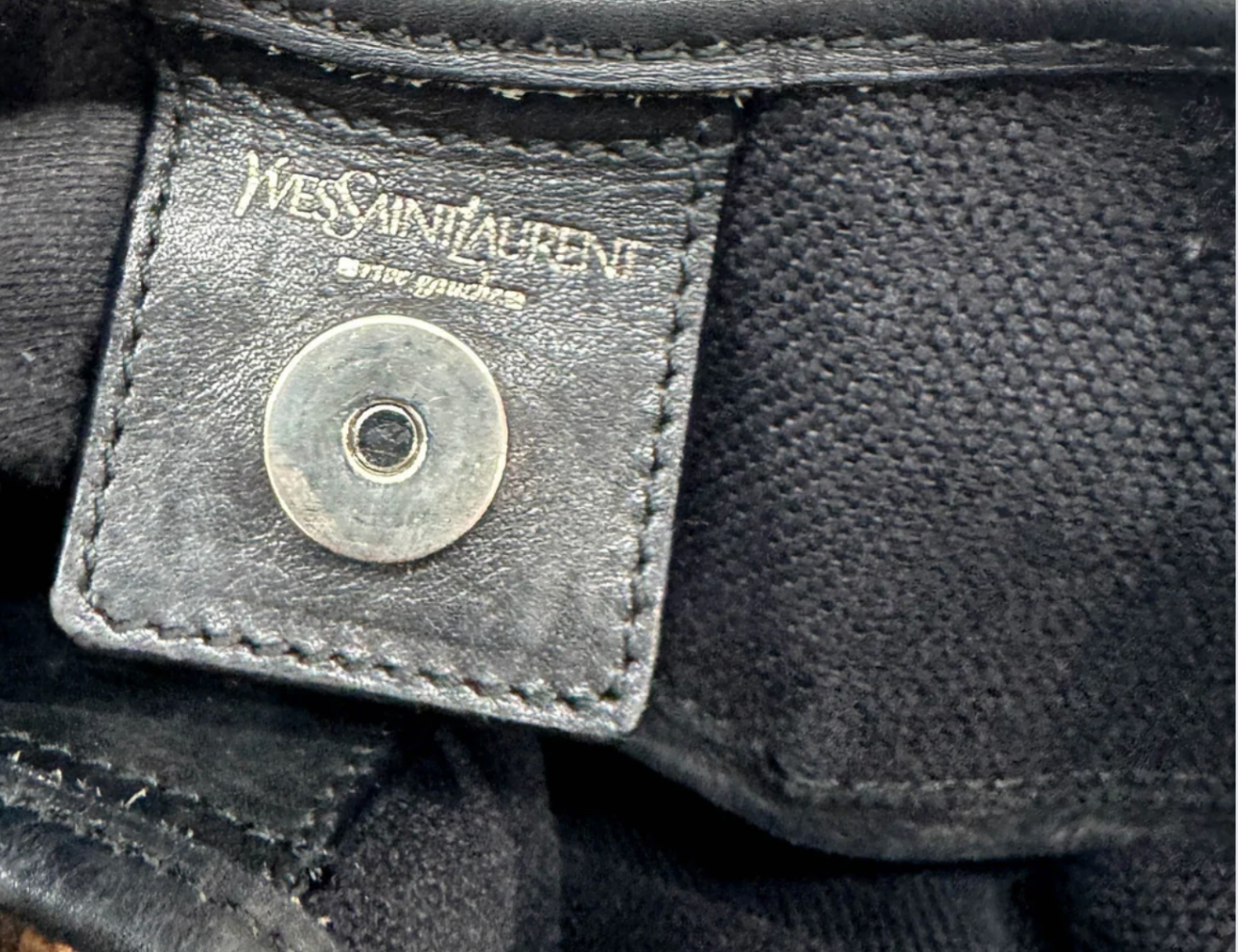 Saint Laurent Mombasa Denim Shoulder Bag