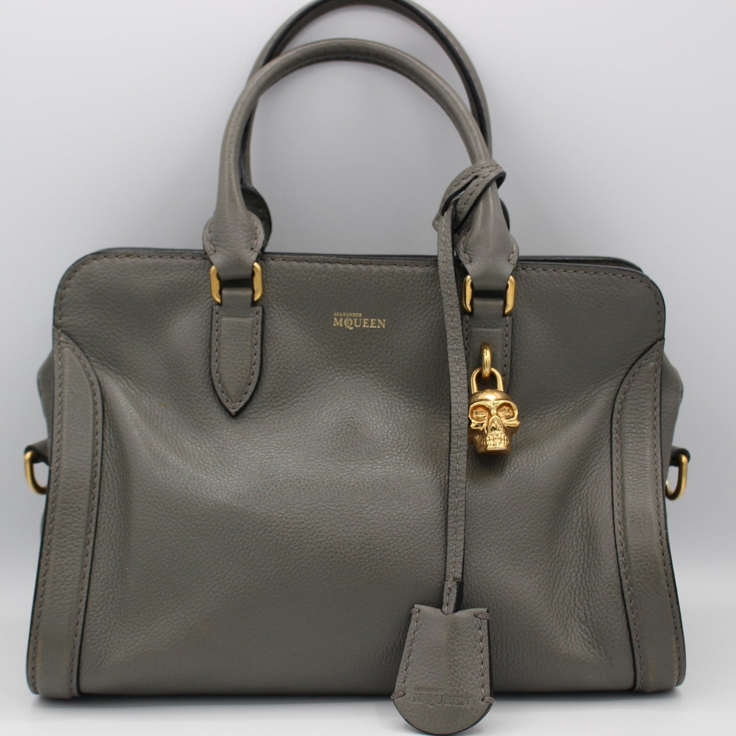 Alexander McQueen Small Skull Padlock Zip Around Tote