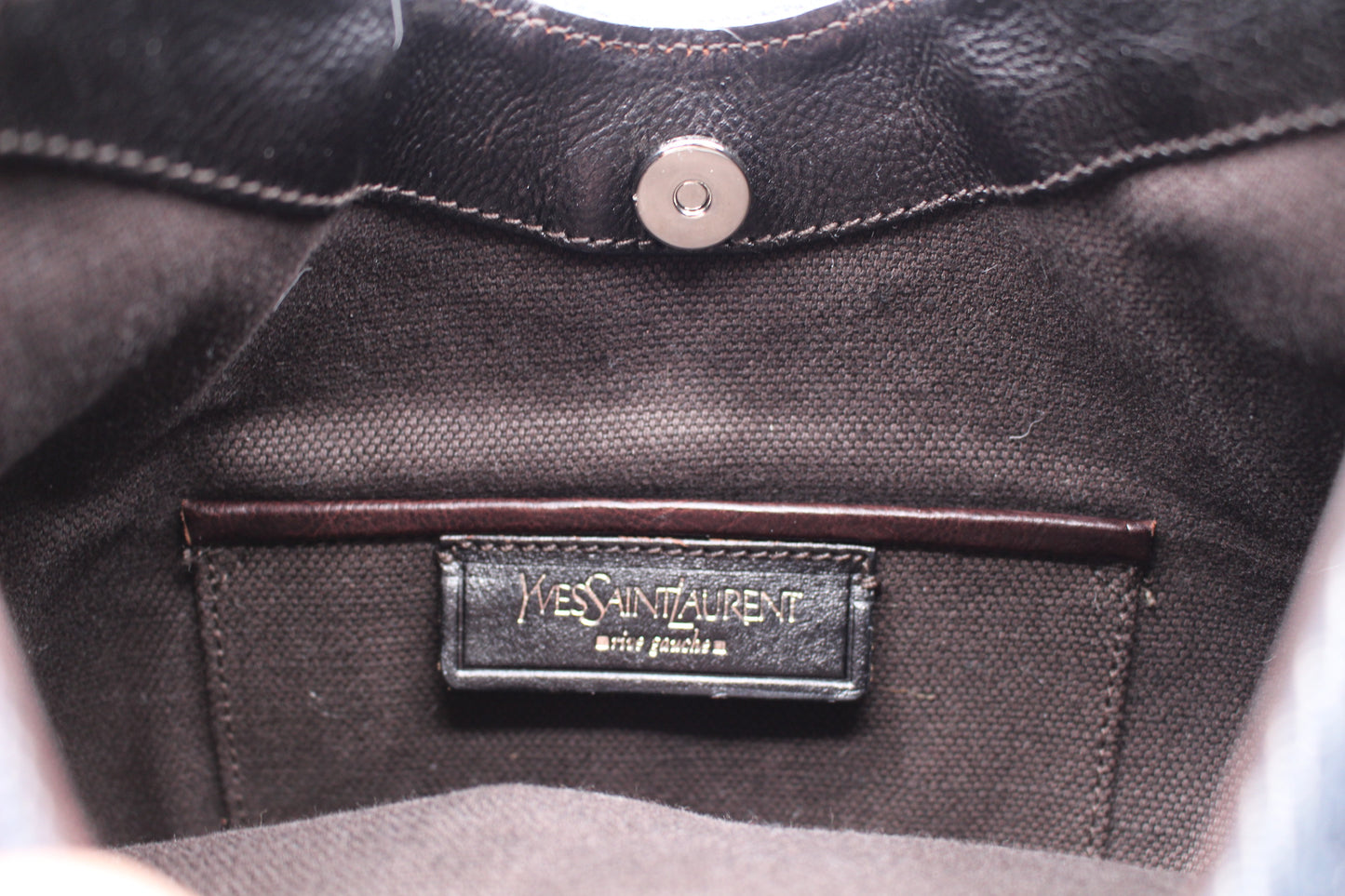 Saint Laurent Mini Mombasa Denim Handbag