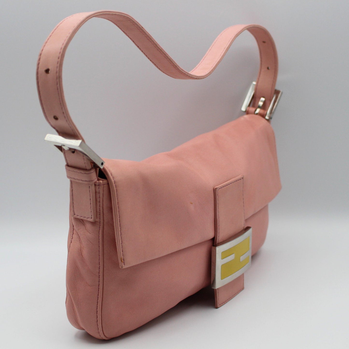 Fendi Calfskin Baguette - Pink