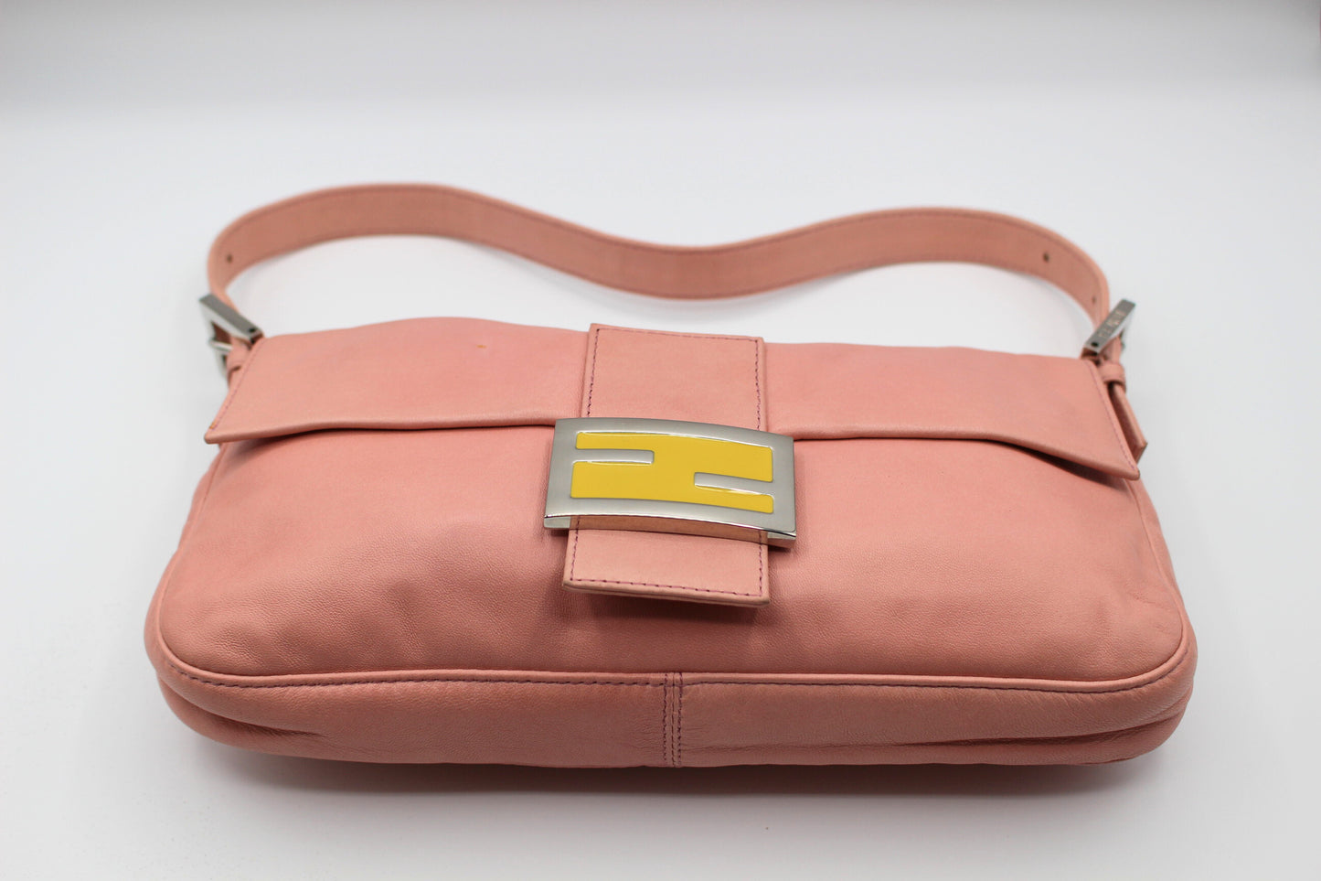Fendi Calfskin Baguette - Pink
