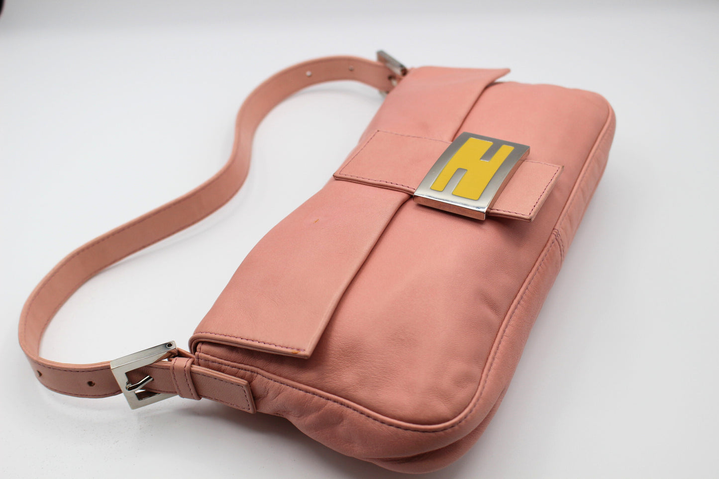 Fendi Calfskin Baguette - Pink