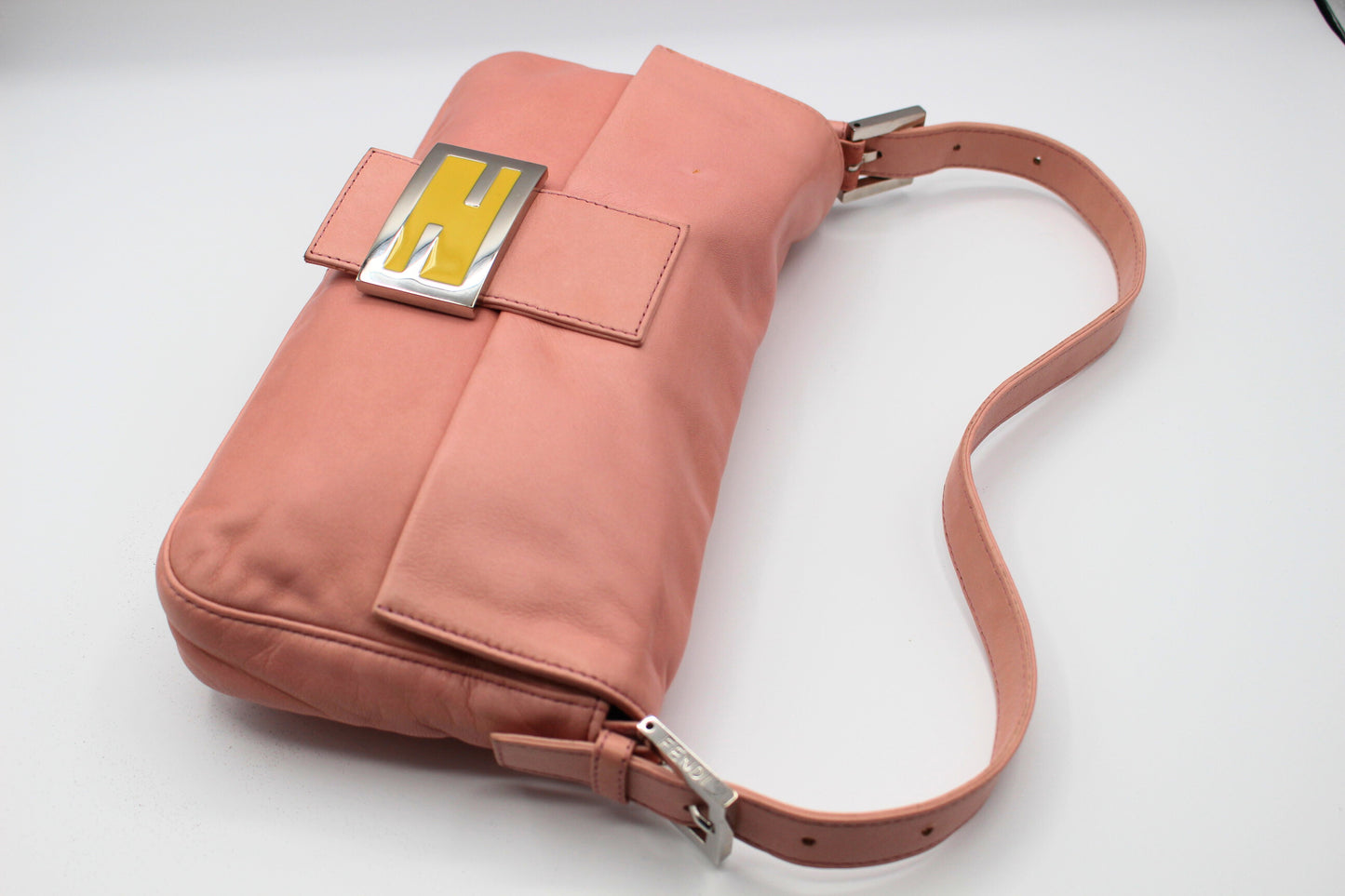 Fendi Calfskin Baguette - Pink