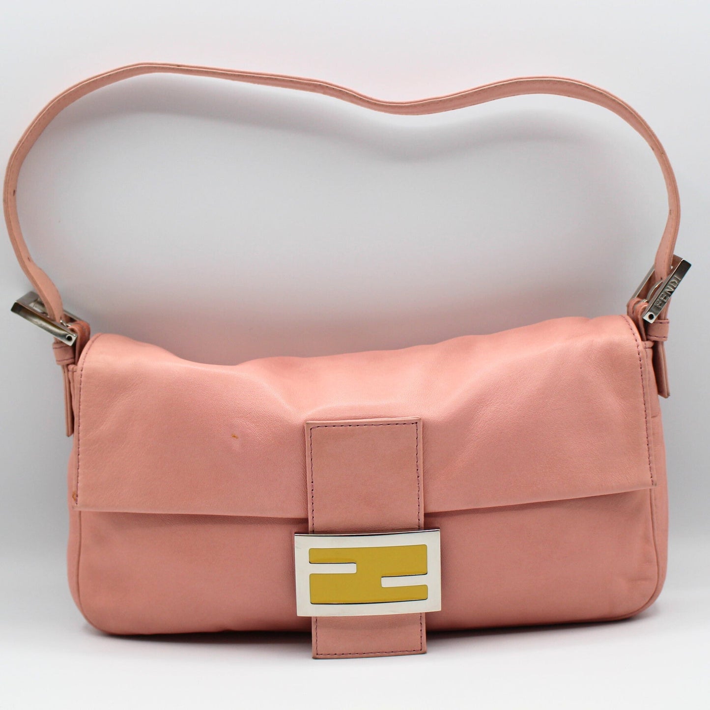 Fendi Calfskin Baguette - Pink