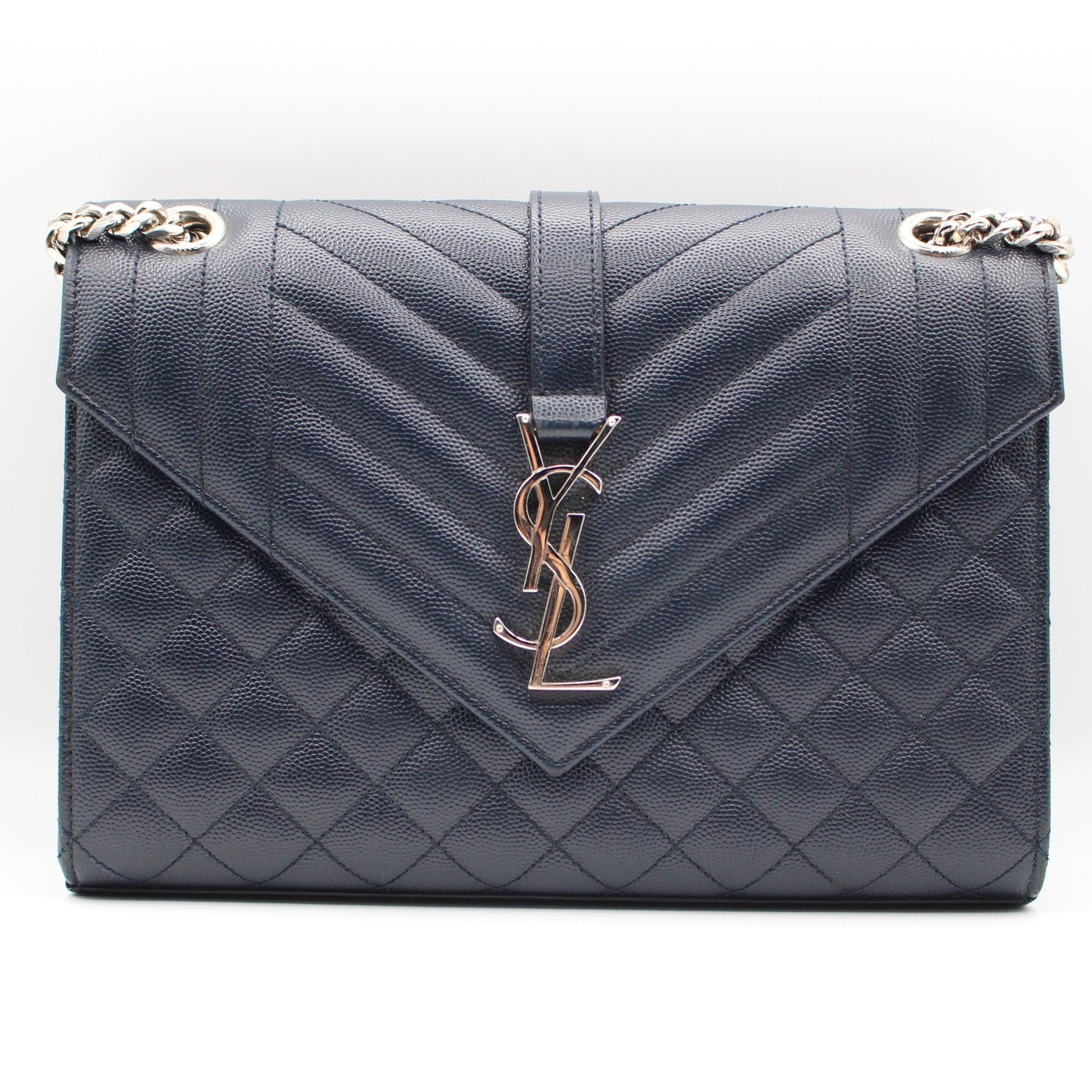 Saint Laurent Classic Monogram Envelope Satchel Mixed Matelasse