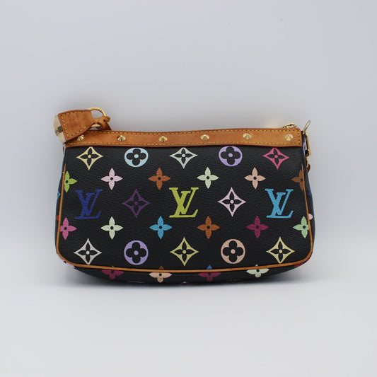 Louis Vuitton x Takashi Murakami Pochette - Black