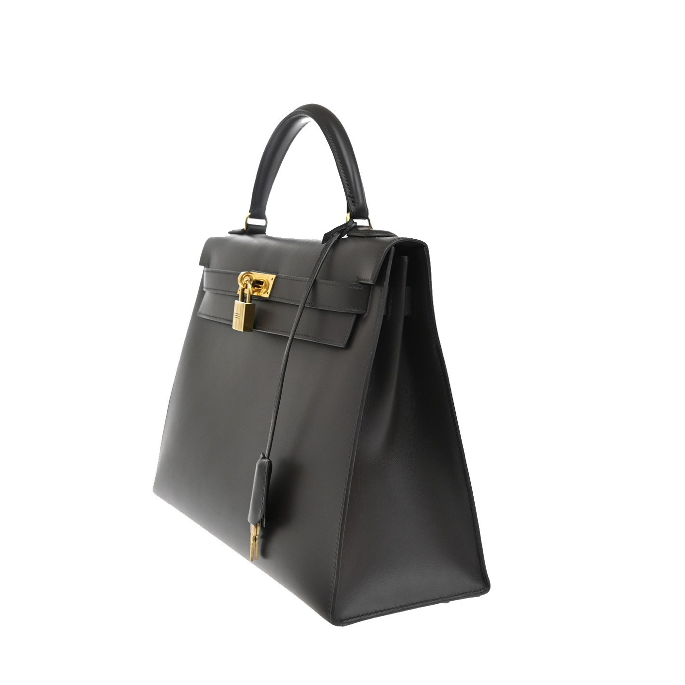 HERMÈS Kelly Sellier 32 1991 Box Calf Leather