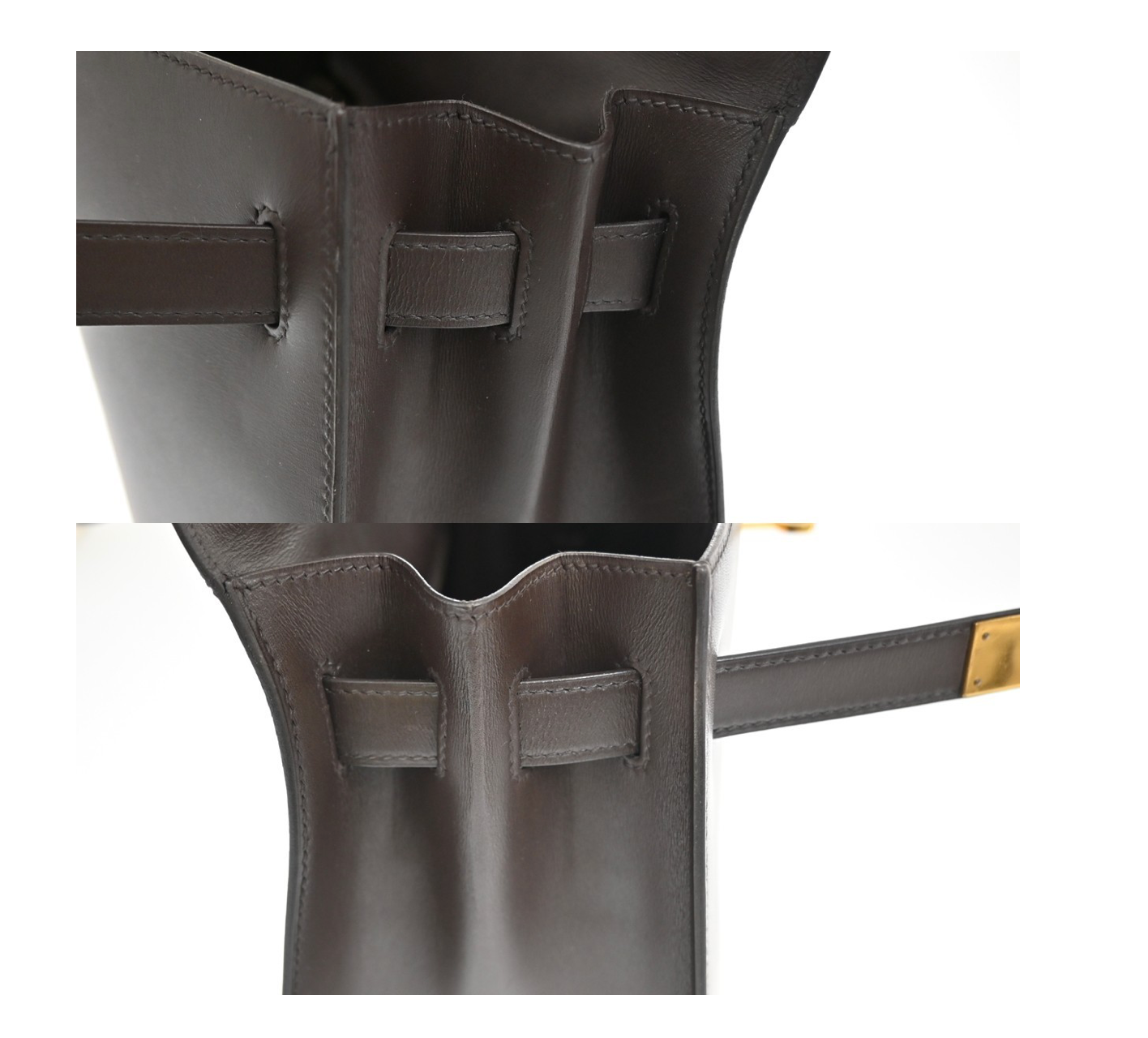 HERMÈS Kelly Sellier 32 1991 Box Calf Leather