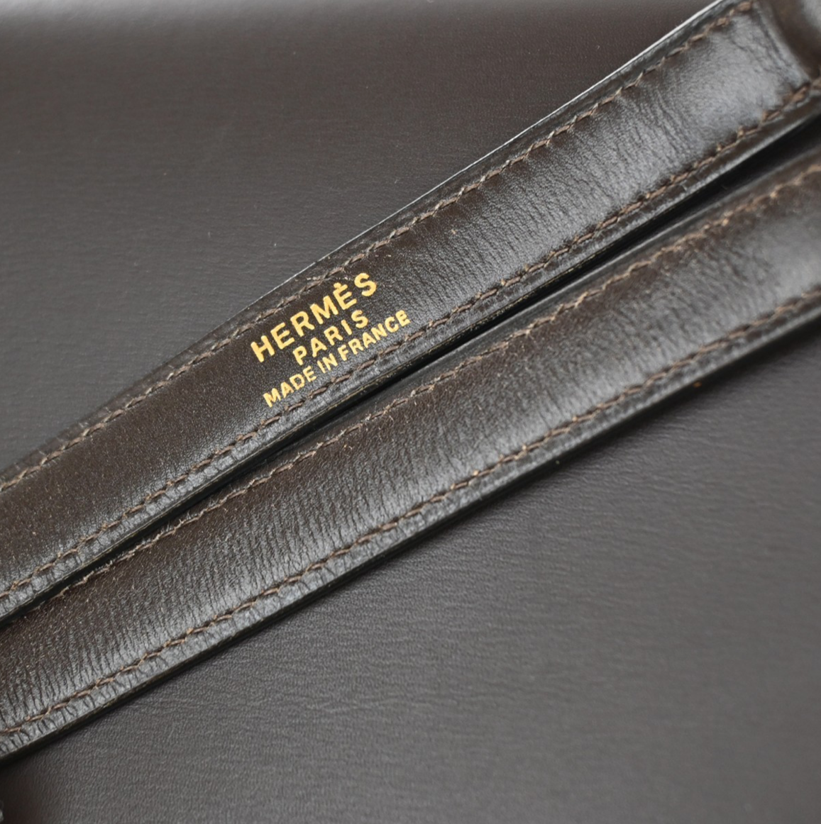 HERMÈS Kelly Sellier 32 1991 Box Calf Leather