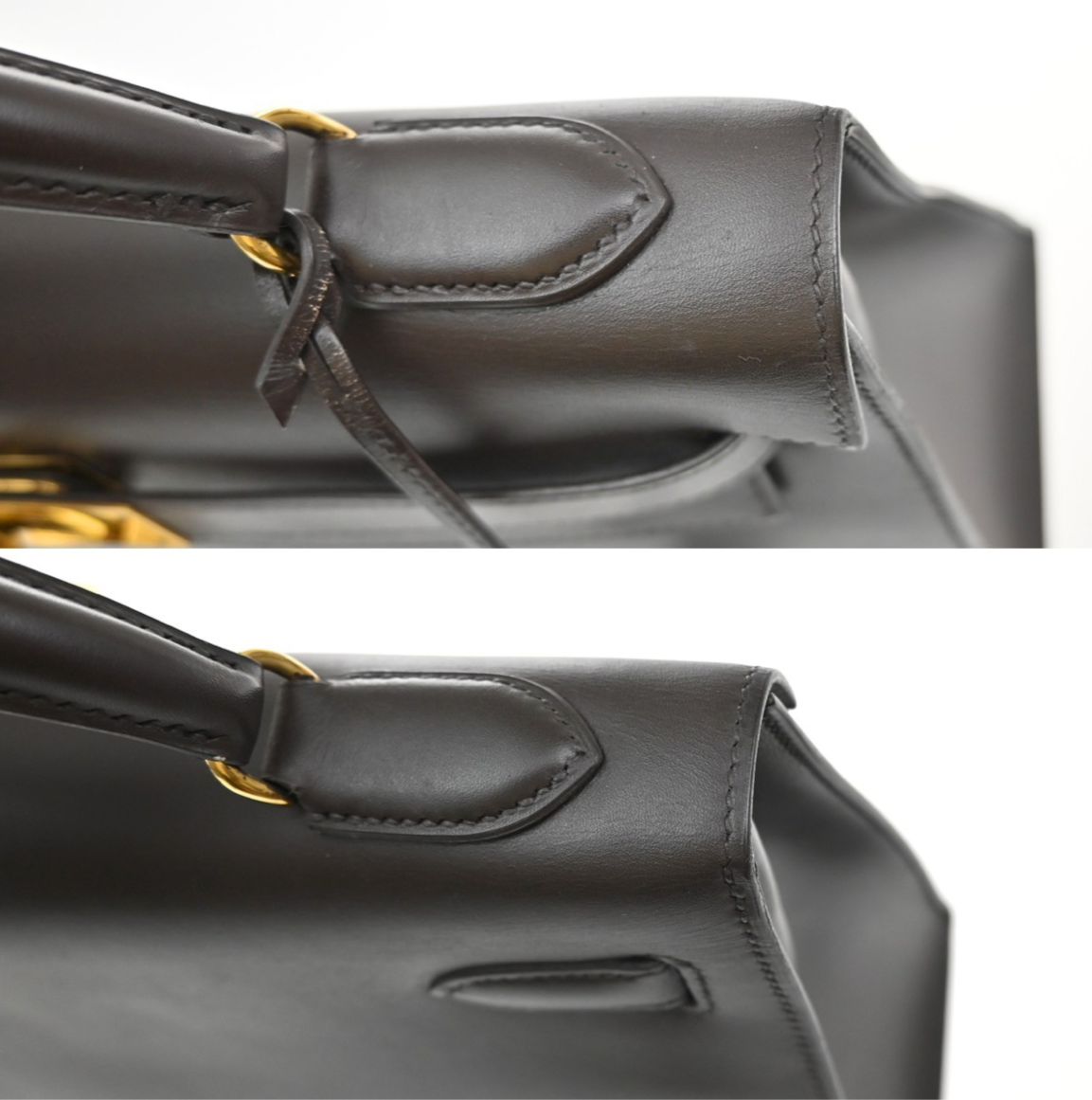 HERMÈS Kelly Sellier 32 1991 Box Calf Leather
