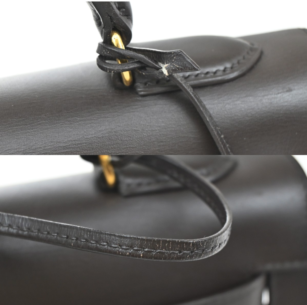 HERMÈS Kelly Sellier 32 1991 Box Calf Leather
