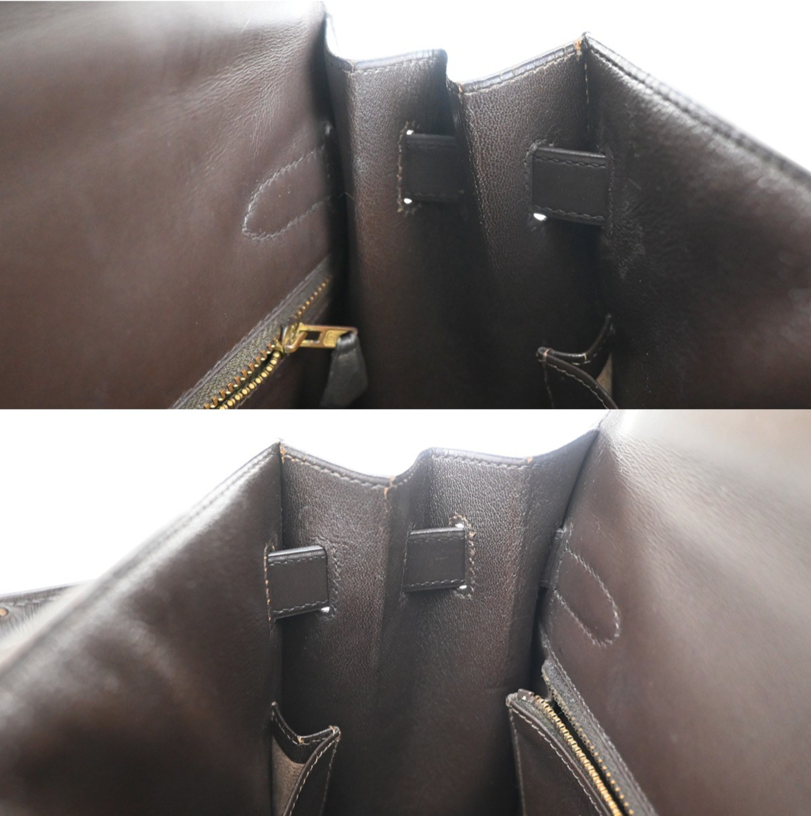 HERMÈS Kelly Sellier 32 1991 Box Calf Leather