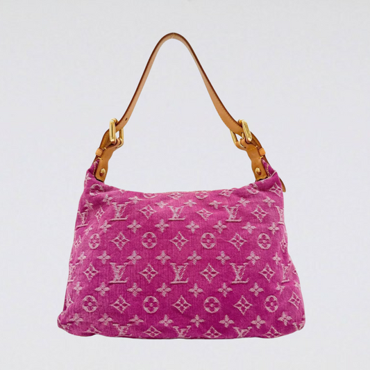 Louis Vuitton Neo Speedy Fuchsia Monogram Denim Shoulder Bag