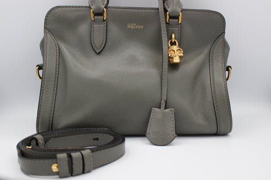Alexander McQueen Small Skull Padlock Zip Around Tote