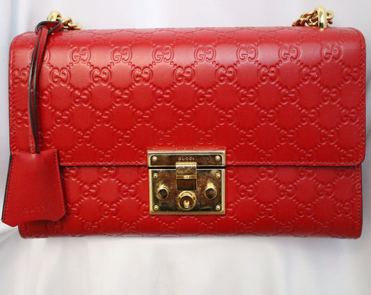 Gucci Hibiscus Padlock Bag