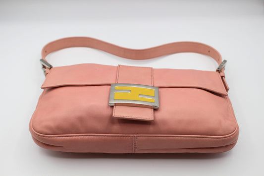 Fendi Calfskin Baguette - Pink