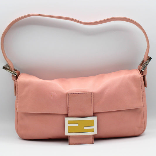 Fendi Calfskin Baguette - Pink