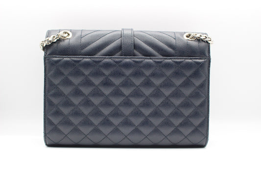 Saint Laurent Classic Monogram Envelope Satchel Mixed Matelasse